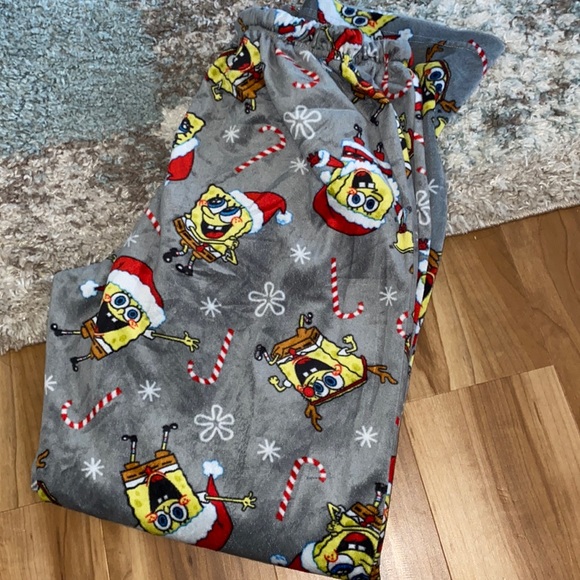 Men’s S Sponge Bob pajama bottoms, plush, , smoke free home, make an offer - Picture 1 of 3